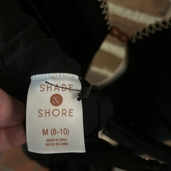 Women’s Shade & Shore One Piece Swimsuit, Size Medium (8-10), Black - Picture 7 of 9